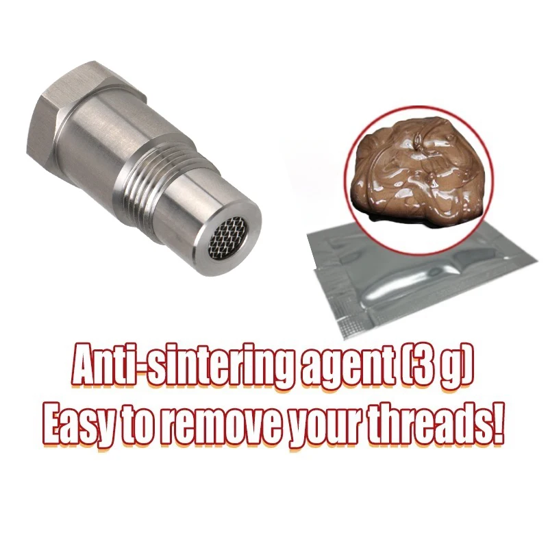 אוניברסלי o2 חיישן מתאם m18x1.5 לבדוק מנוע אור cel מיני זרז כולל שקית של סוכן נגד לתפוס סוכן