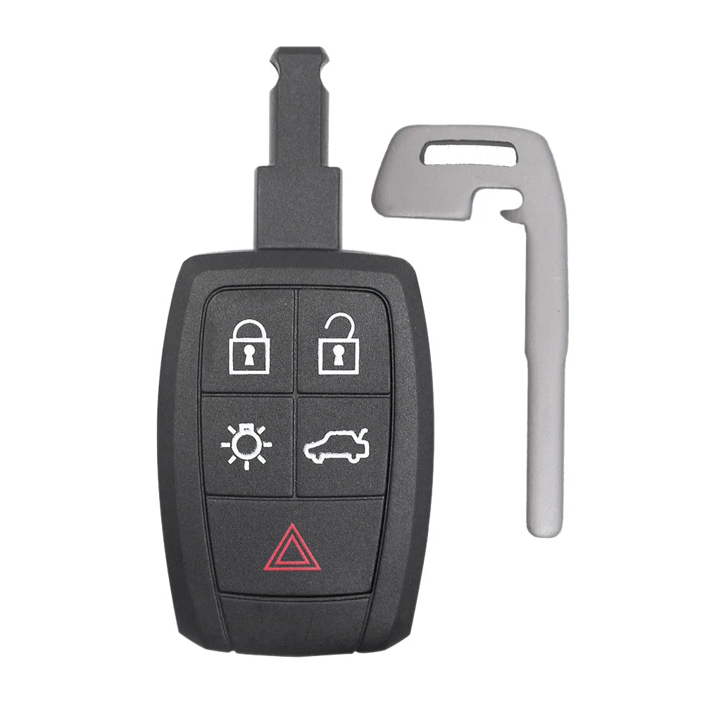 

Car 5 Button Smart Remote Key Shell Case for Volvo C30 C70 S40 V50 2008 2009 2010 2011 FCC ID: