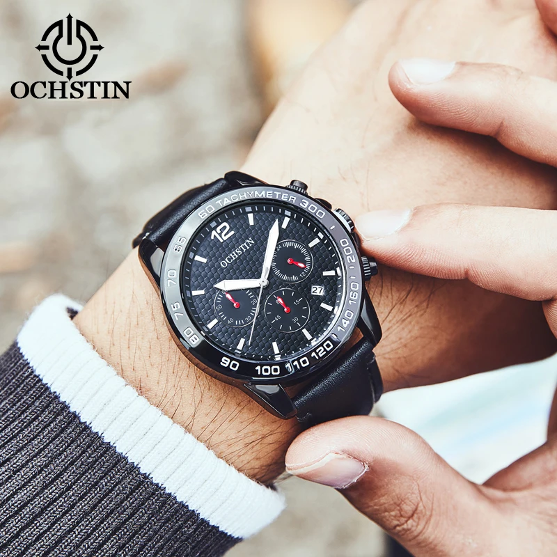 OCHSTIN Innovative Nylon Collection 2024 Personalized Hundred Men's Quartz Watches Multifunction Quartz Movement Watches
