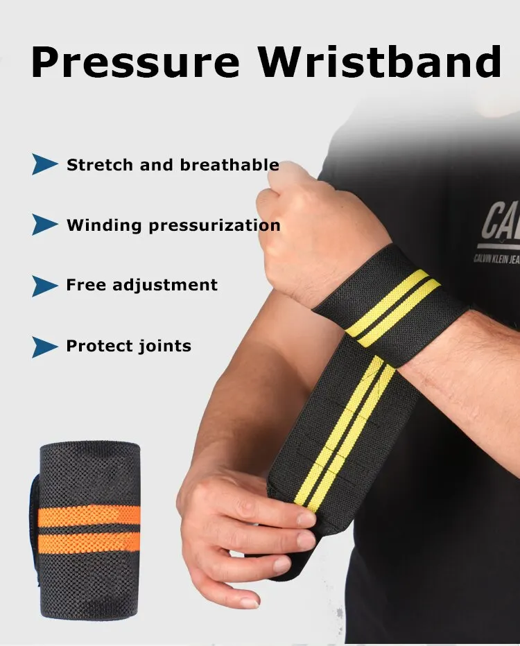 1PC Adjustable Wrist Straps Men And Women Elastic Wristband and Wrist Fixers of Athletes Powerlifting Wrist Straps