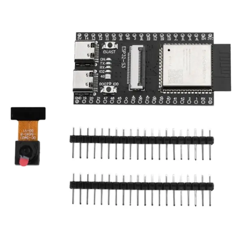 

HOT!A72T ESP32-S3 WROOM CAM Development Board Wifi Bluetooth Module Onboard ESP32-S3-WROOM-1 N16R8 Dual TYPE-C Interface