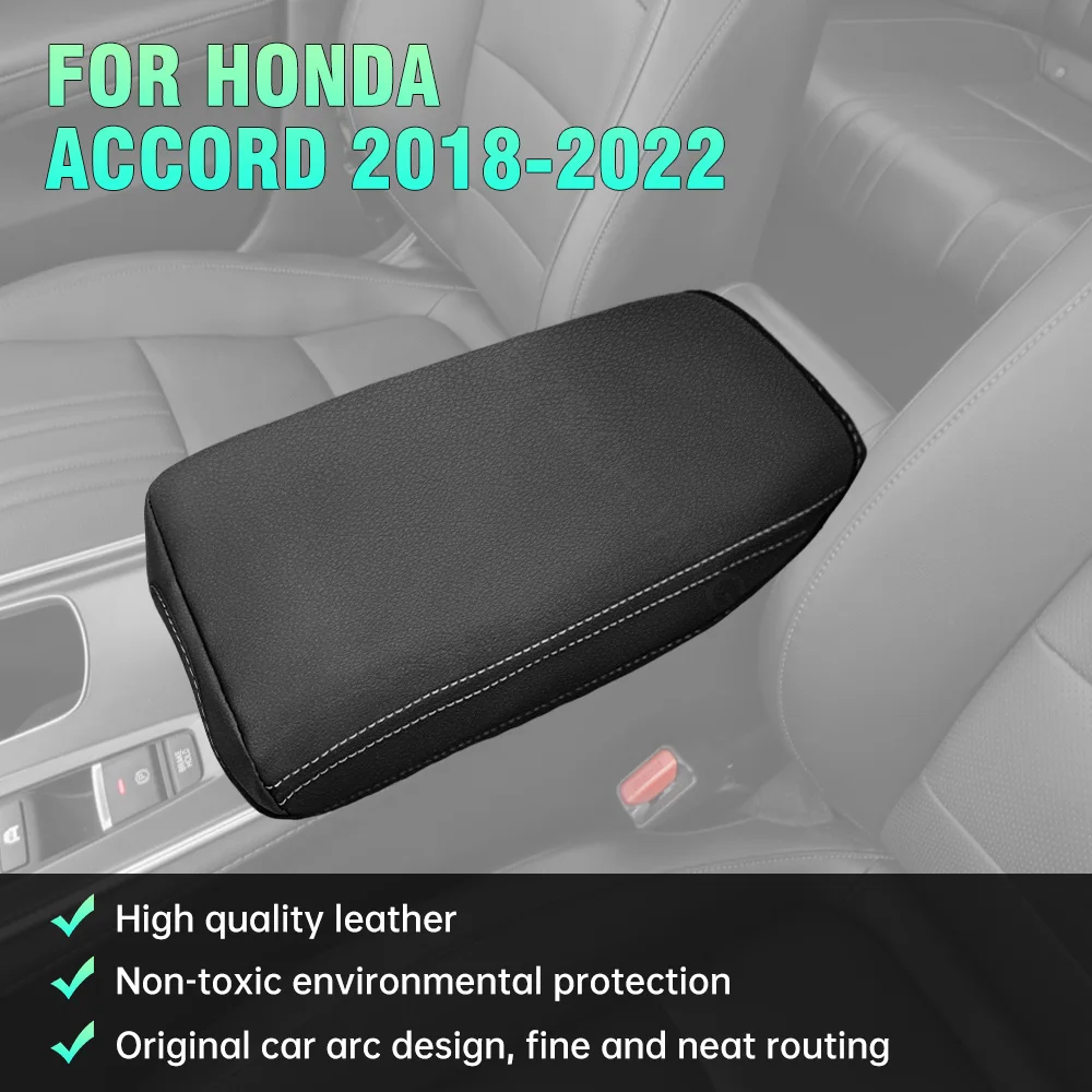 

For Honda Accord 10 X MKX MK10 10th Gen 2018-2021 2022 Car Center Console Armrest Cover Leather Armrest Box Cover Accessories