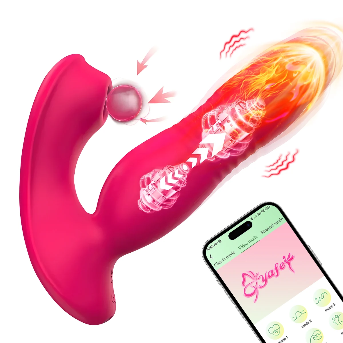 Remote Control 9 Getaran Penghisap Dildo Vibrator Titik G Vibrator Puting Mainan Seks Dewasa untuk Wanita Pasangan