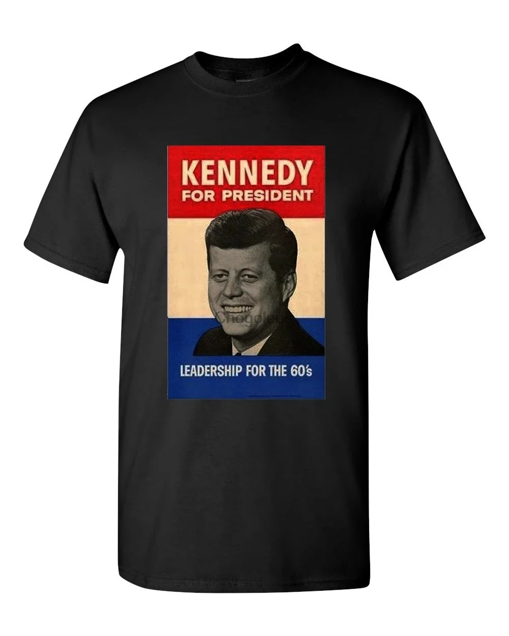 John F Kennedy 1960 Campaign Poster Adult DT TShirt