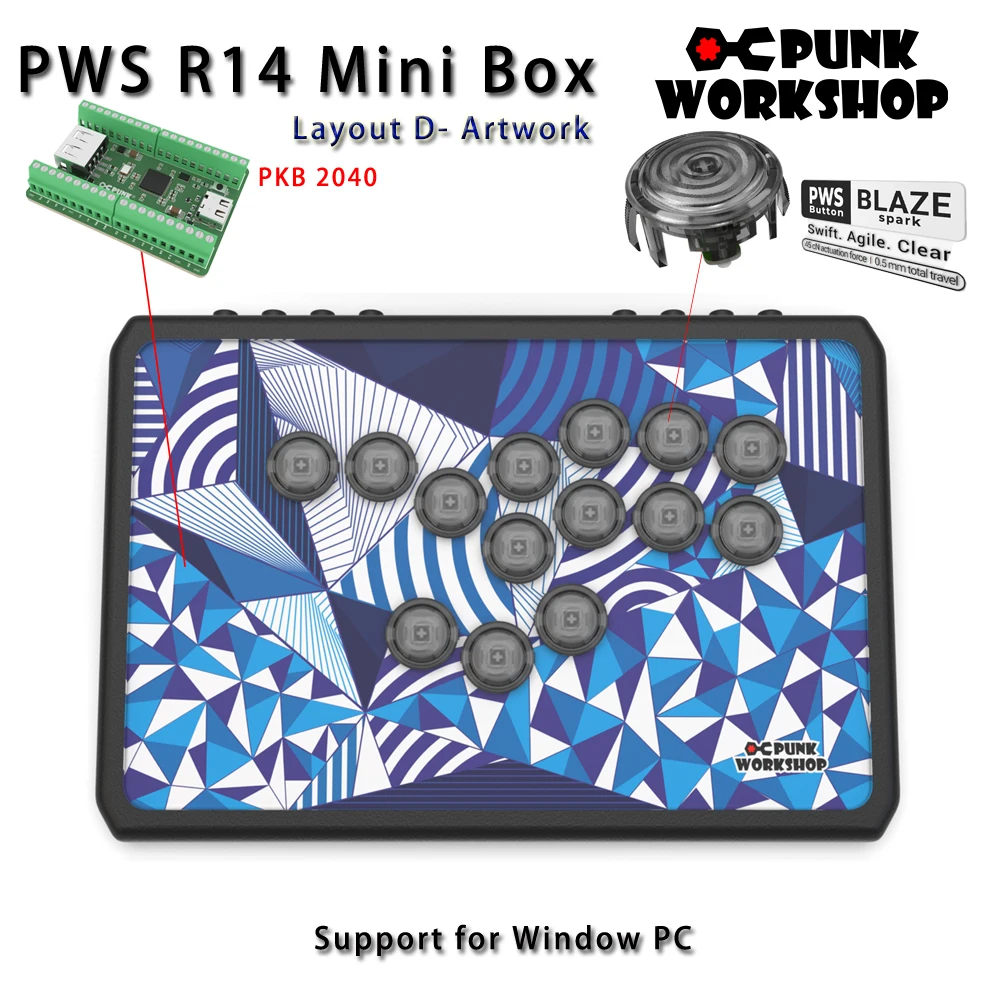 PWS パンクワークショップMINI BOX レバーレス タイプB PKB Amazon.co.jp: PUNK WORKSHOP MINI BOX パンクワークショップ アケコン