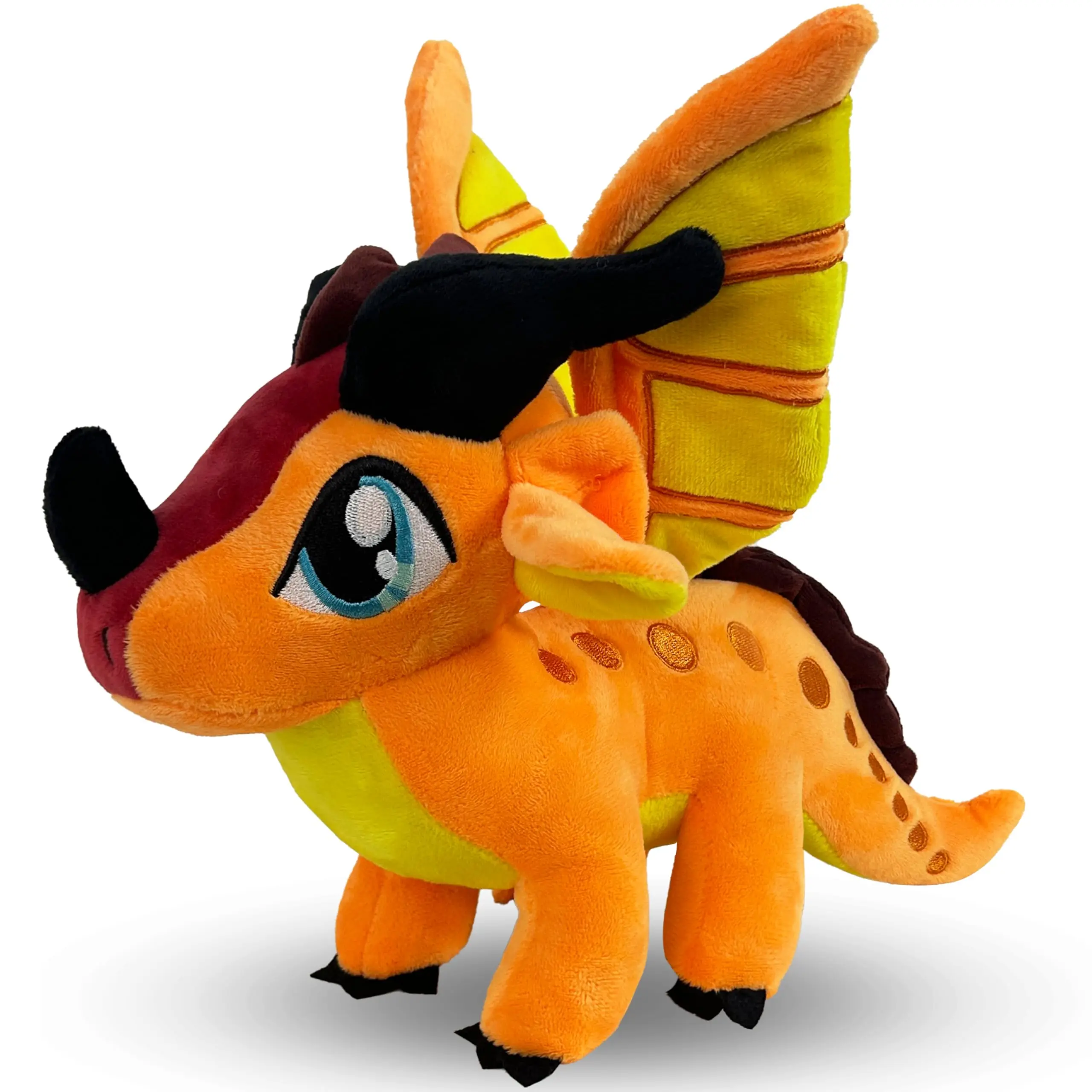 

2024 New Wings Fire Dragon Plush Toy Soft Stuffed Animal Cute Orange Companion Decor Special Gift for Kids Boys Girls Aged 3+