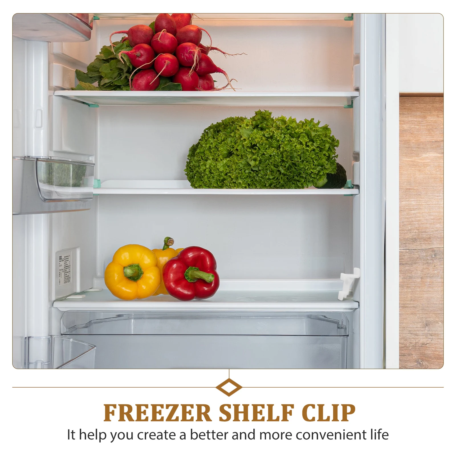 

10Pcs Shelf Support Clips Plastic Freezer Hooks Refrigerator Bracket Solid Structure Polished Edges Secure Fit