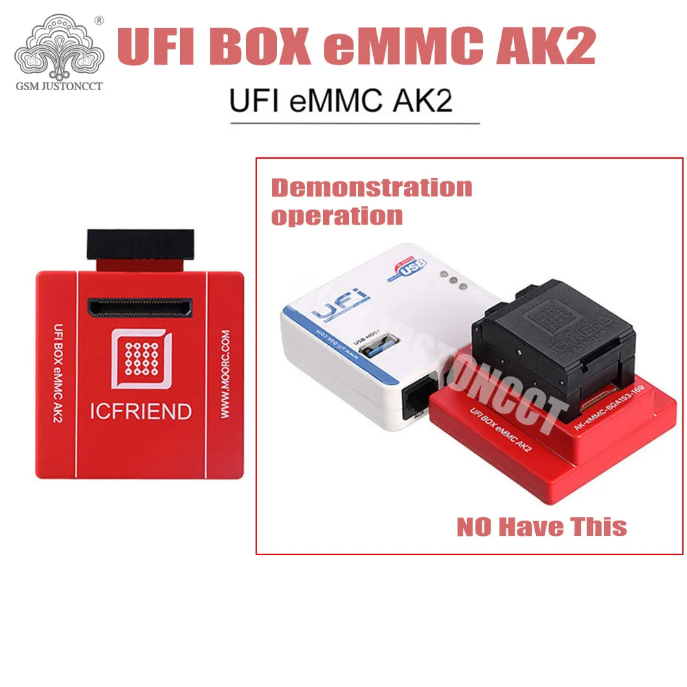 MOORC ICFRIEND EMMC AK2 Adaptador for UFI BOX