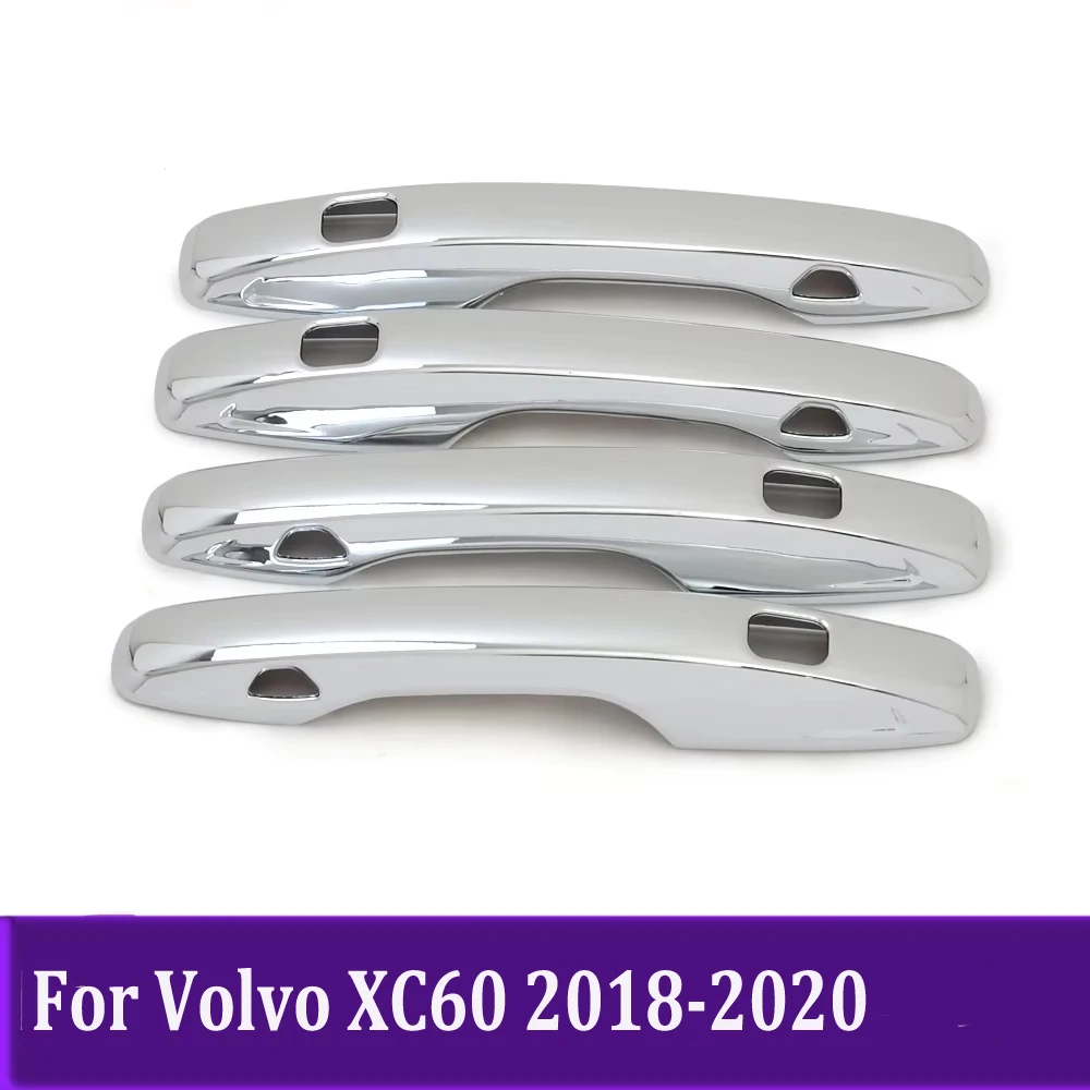 

Хромированная накладка на боковую дверную ручку, наклейка для Volvo XC60 XC 60 2018 2019 2020, Стайлинг автомобильных аксессуаров