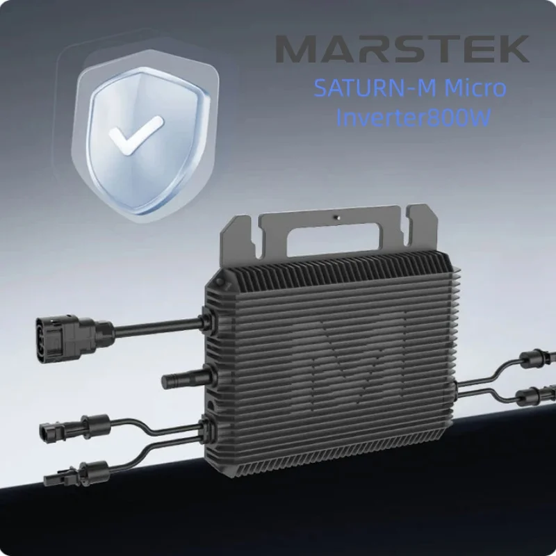 MARSTEK SATURN-M Mikrowechselrichter 800W Max. 1000W PV-Eingangsmodul mit MPPT-Tracking auf Modul-Ebene, integriertem WLAN und BT-Verbindungen, Plug & Play