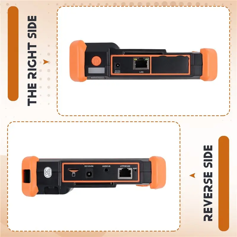 B29C-8K IP CCTV Camera Tester 8MP Portable AHD CVI TVI Analog Tester WIFI UTP Cable Diagnostic Tool EU Plug
