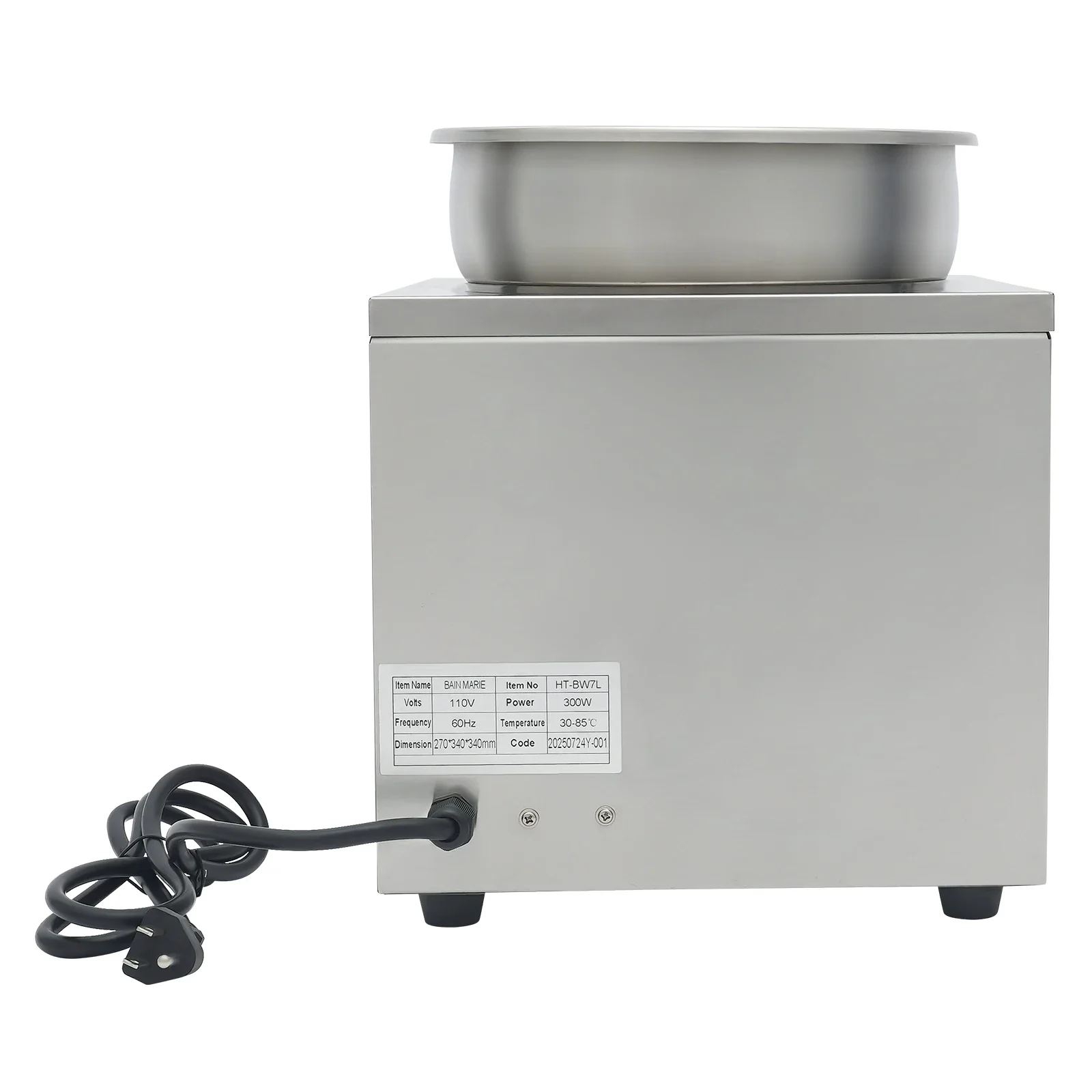 7L/1.85Gal Commercial Soup Warmer, Electric Cheese Dispenser 300W Cheese Warmer Dispenser