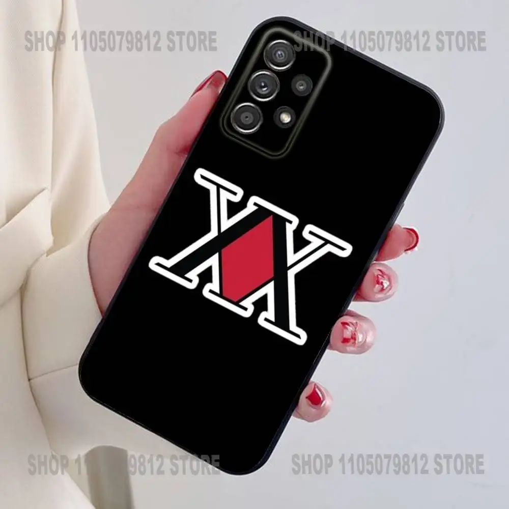 حافظة هاتف ترخيص Hxh Hunter X Hunter لهاتف سامسونج S24,21,22,23,30, Ultra,20, Plus, Note,10,9, حافظة سيليكون ناعمة سوداء