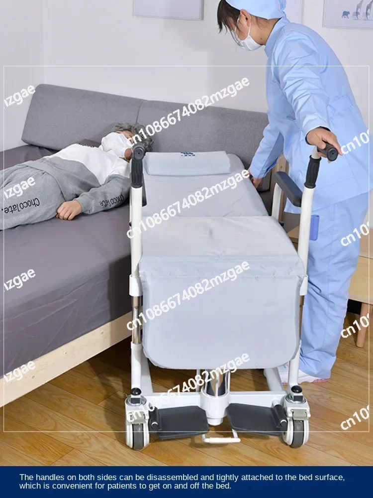 Paralysis  Disability Patient Transfer Chair Lifting Nursing Shift Portable Folding Rollator Rolling Chair Can Sit and Down