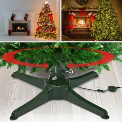 Christmas Tree Stand Base Useful 360 Degree Electric Rotating Christmas Tree Holder Artificial Trees Base for Home Hotel