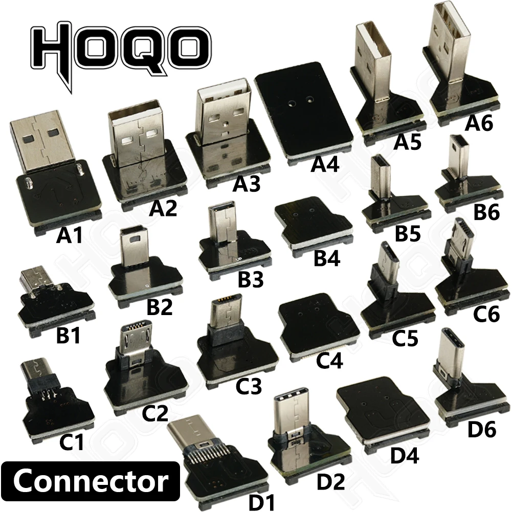 Flat Flexible Ultra Thin Mini USB Micro USB Type-C Ribbon Cable 90 Degree usb Slim Flat Soft charge FPV fpc Charge Data Cord