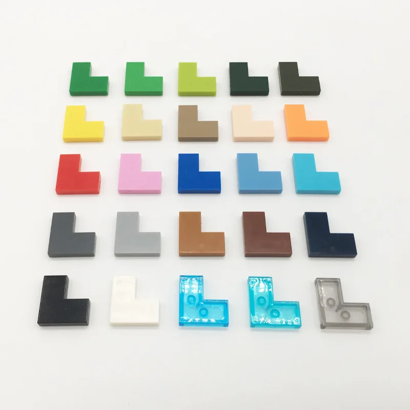 50g Small Particle Technology Building Blocks MOC Parts 2X2 Corner Right-Angle Light Panel Compatible with 14719
