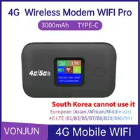 Enrutador WIFI móvil 4G, enrutador inalámbrico 4G LTE de 150Mbps, módem MiFi portátil de bolsillo, punto de acceso Wifi móvil con ranura para tarjeta Sim para el hogar