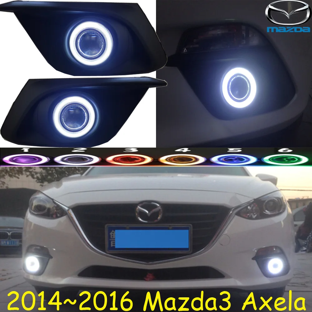 2014~2016y car bumper head light for mazda3 mazda 3 axela fog light car accessories headlight for mazda3 projector lens light