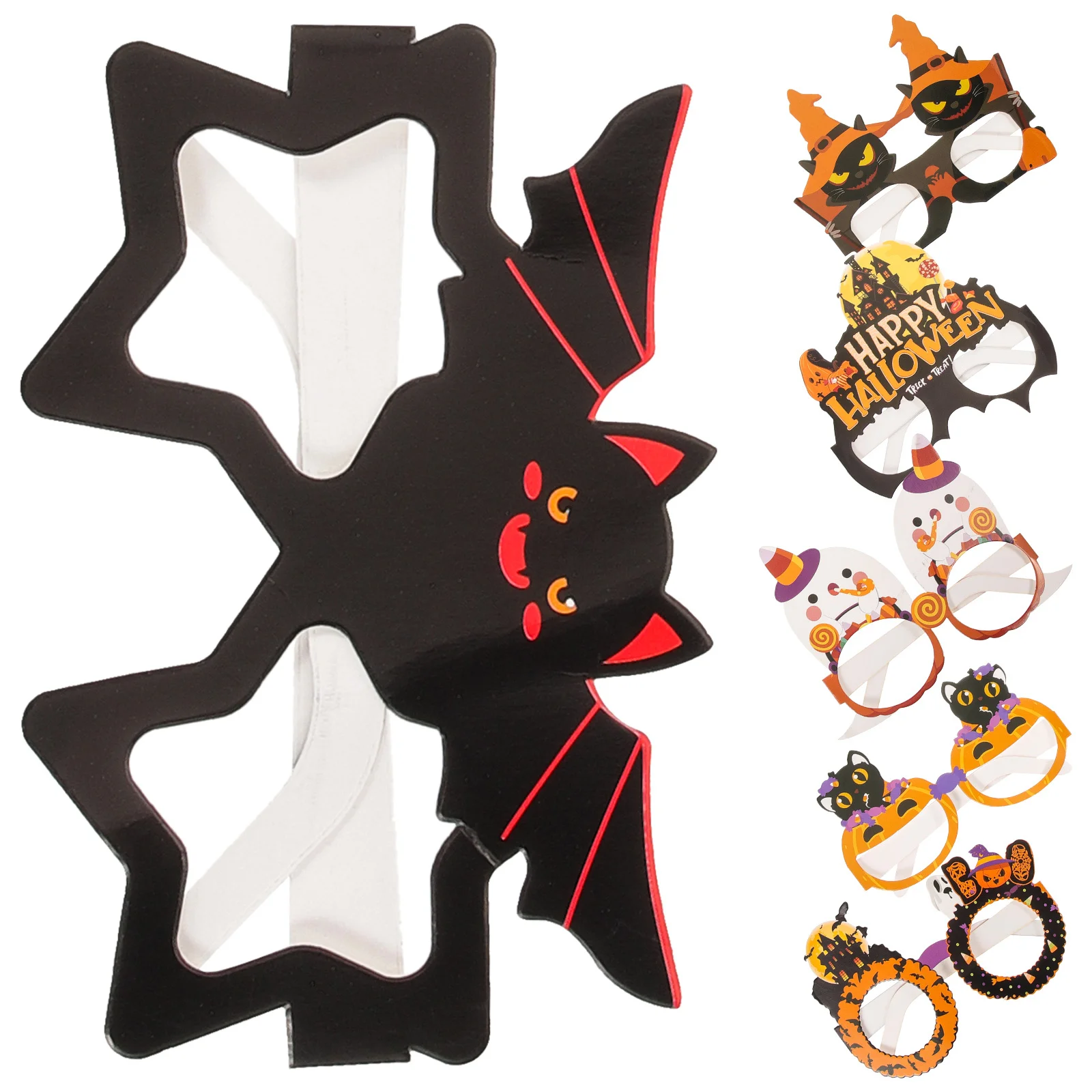 

6 шт., очки для Хэллоуина, украшения для вечеринки, изысканные забавные очки, реквизит, солнцезащитные очки на Хэллоуин, забавные очки, украшения для вечеринки