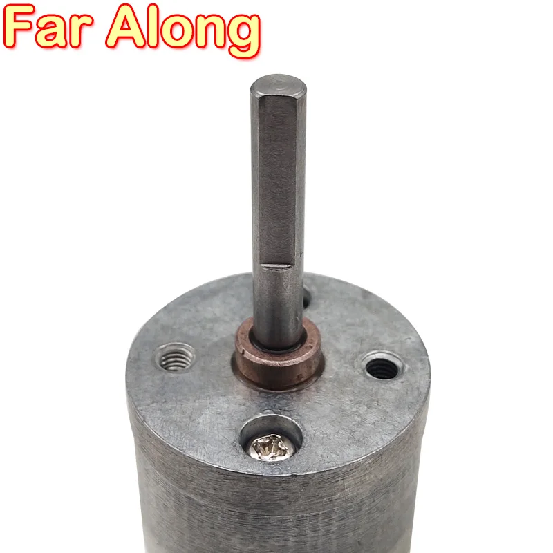 Long Shaft 25MM Geared Motor DC 6V 12V 24V 16RPM-1360RPM DC Adjustable Speed Reversed Slow Motor Use For Robot Smart Car Toys