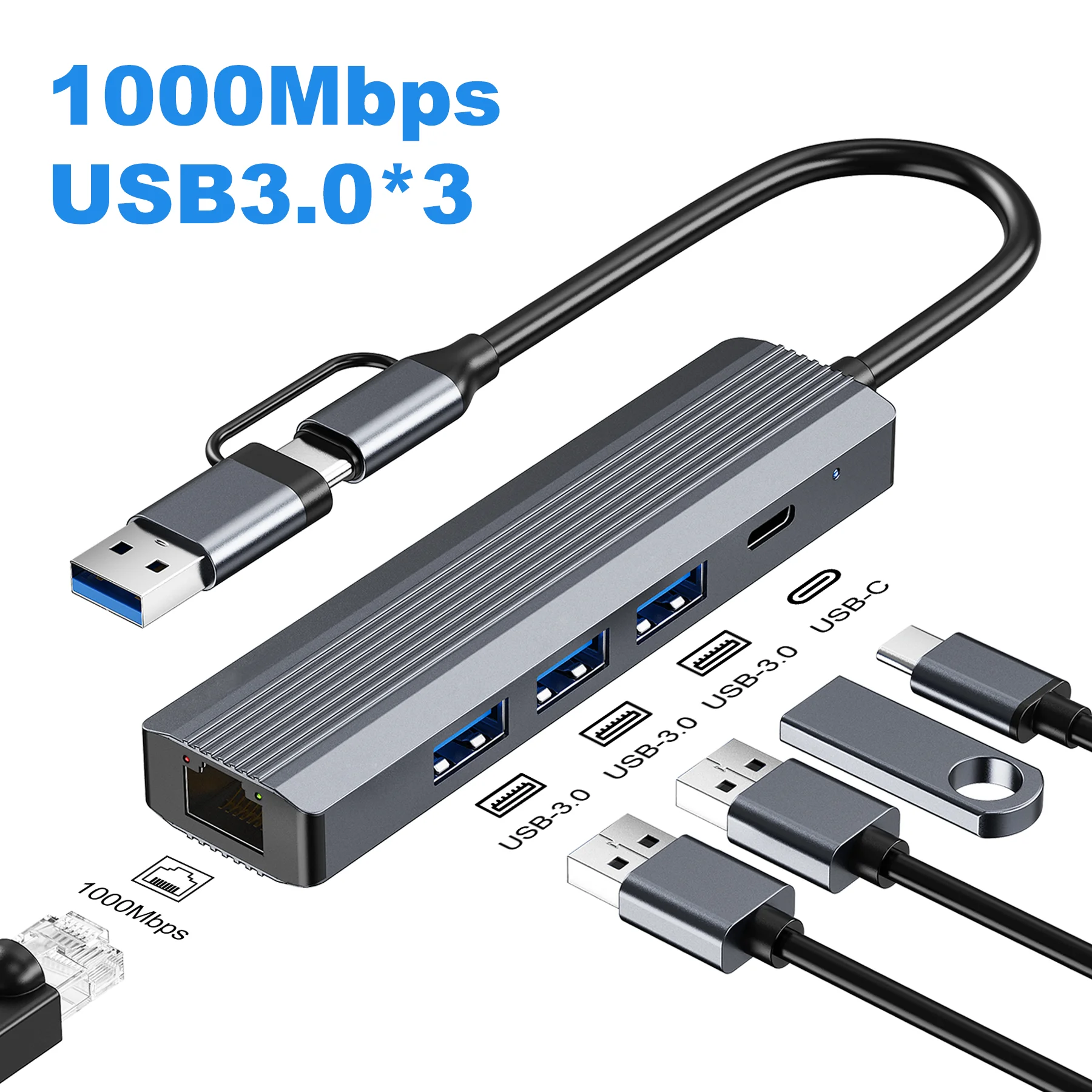 5-In-2 Usb C Hub Do…