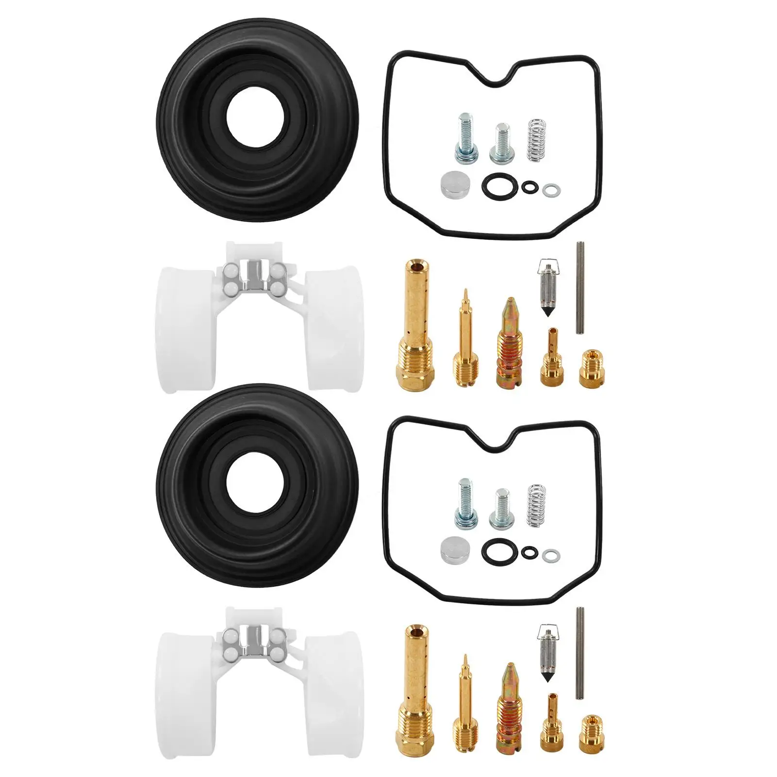 

52PCS Motorcycle Carburetor Repair Kit Complete Carb Rebuild Set Replacement for er500 ER-5 1998-2005