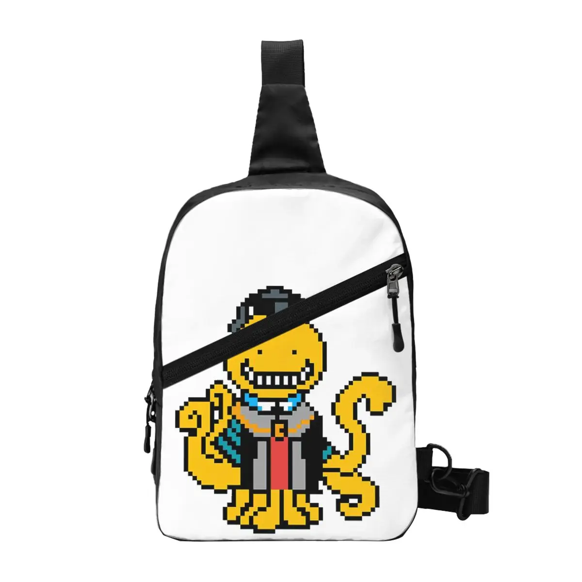 

Assassination Classroom Octopus Koro Sensei Chest Bag Men Sling Crossbody Backpack Chest Bag Travel Hiking Daypack Shoulder Bag