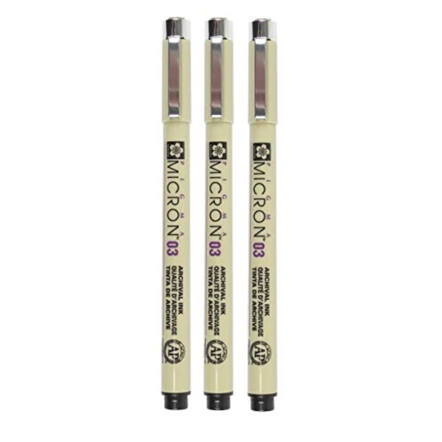 

Sakura Micron - Pigment Fineliners 0.3Mm Black [Pack Of 3]