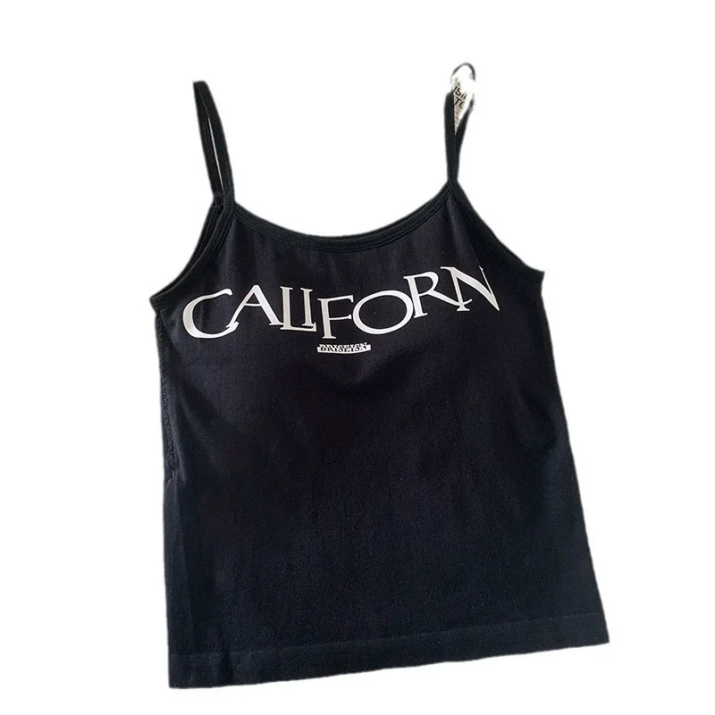 Defend Scream Brass Knuckles Print Women Cami Tank Top Gothic Y2K Sleeveless Slim Summer Punk Style Camisole