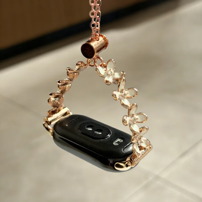 

Sparkling Diamond Oil Painting Flower Strap Suitable Xiaomi Band 8Pro/9Pro，For Mi band 3/4/5/6/7，8/8NFC/9/9NFC/10/10NFC，For Redm