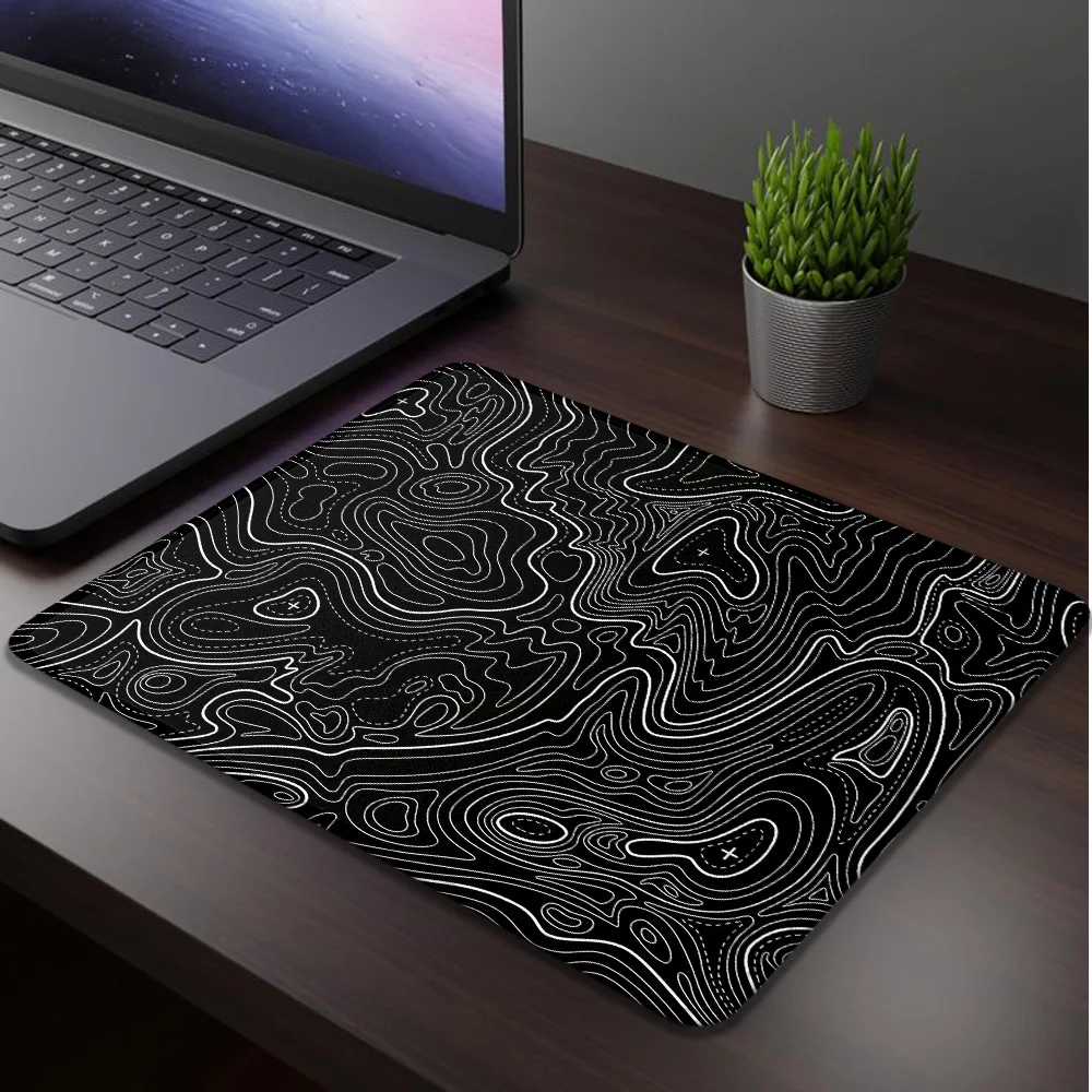 

Small Mouse Pad Abstract Ripples Rubber Mat Pc Gamer Gaming Accessories Deskmat Mausepad Mousepad Mats Keyboard Mause Pads Desk