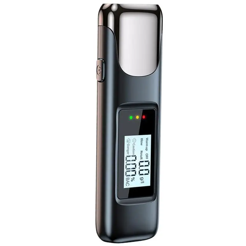 

Personal Breathalyzers Digital LCD Display Portable High Precision Breathalyzer Tester Alcohol Checker Drinking Detector USB