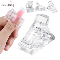5/10pcs Acrylic Nail Clip Transparent Nail Gel Building Tips Clips Finger Nail Polish Extension UV Lamps Manicure Art Tools