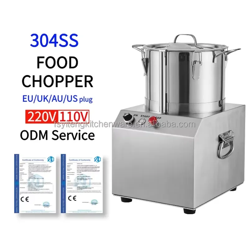 3/4/6/10/15L Multifunctional Food Processor Commercial Food Cutter Automatic Multifunction Vegetable & Meat Chopper