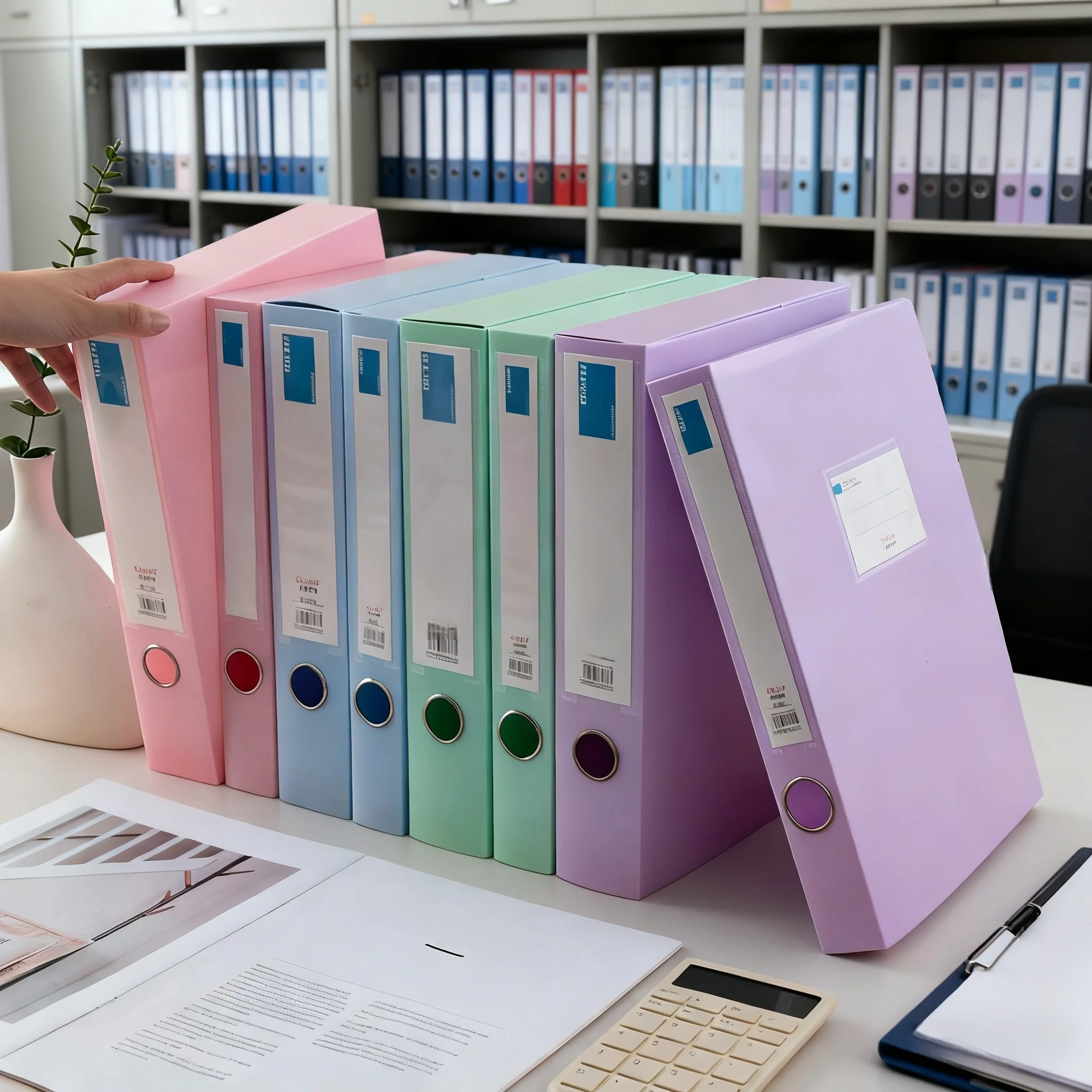 

Утолщенная коробка для файлов формата А4, 8 шт., пластиковая коробка для хранения документов для офисных документов