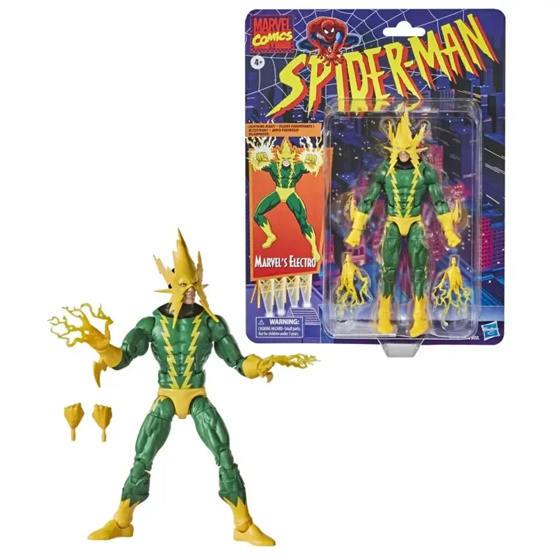 Hasbro Marvel Legends Electro 6 Inch Posable Carded Action Figure Spider Man Series Collectible For Adult Collectors view 3
