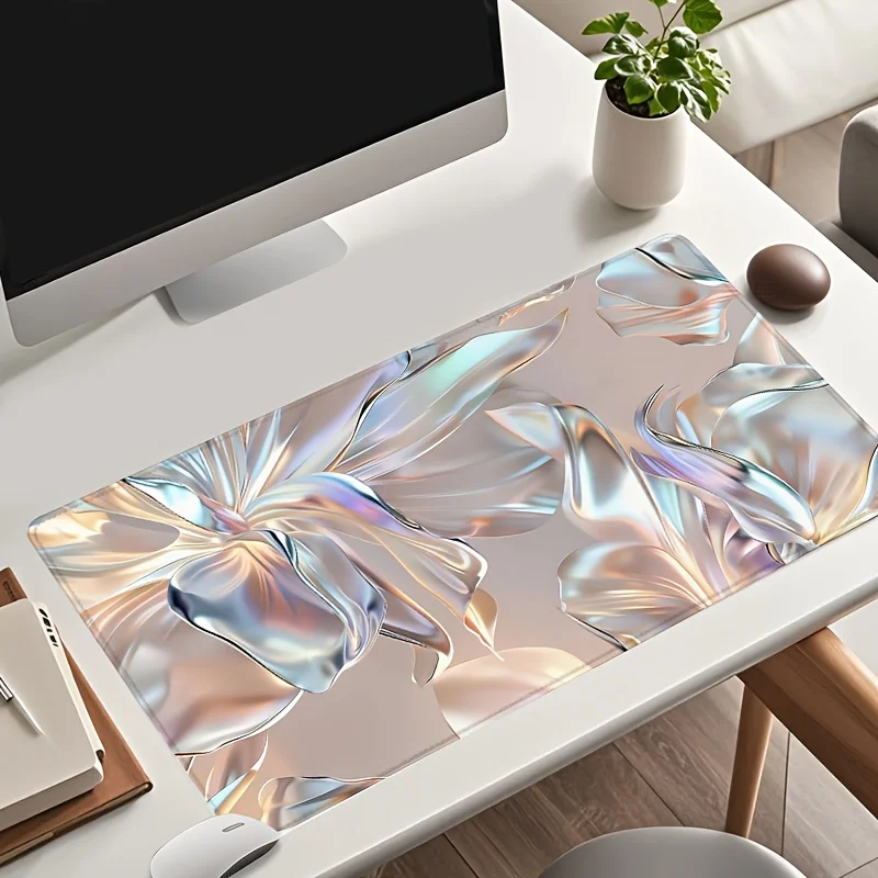 

Large Abstract Flower Mouse Pad Fantasy Desk Mat Non-Slip Rubber Office Decor Mouse Pads Mouse Mat Playmat Gamer Decor Setup