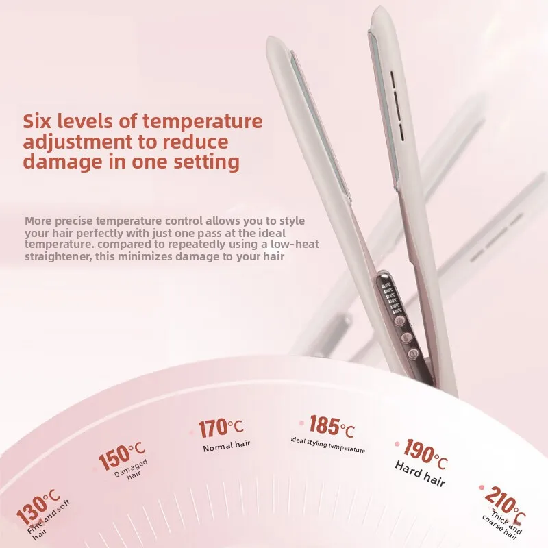 Cream Stick Curly Hair Straightener Negative Ion Straight Plate Automatic Curly Hair Long-lasting Setting