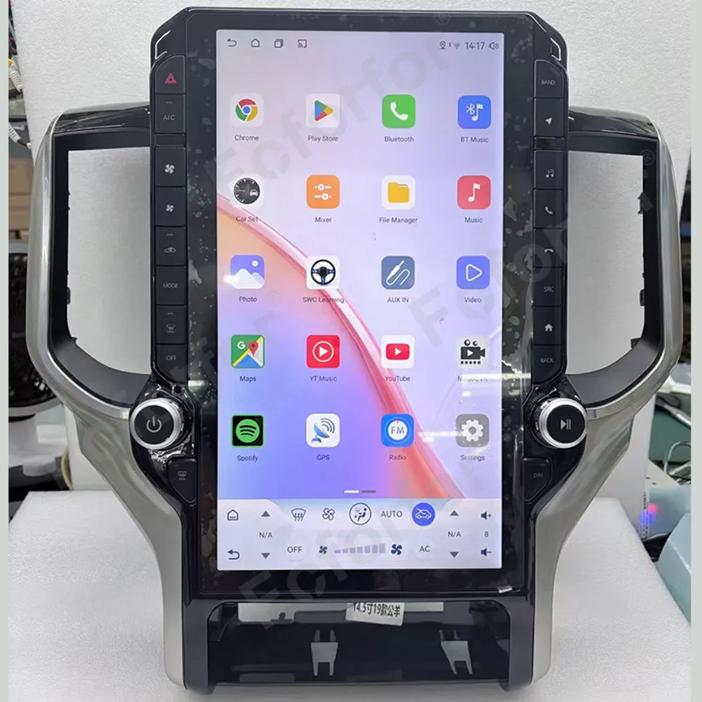 

Для грузовиков Dodge Ram 2019-2023: Автомагнитола с экраном 14,5 дюймов, Qualcomm CarPlay, Android 15, мультимедийный плеер, GPS-навигация, Auto DSP, стереосистема