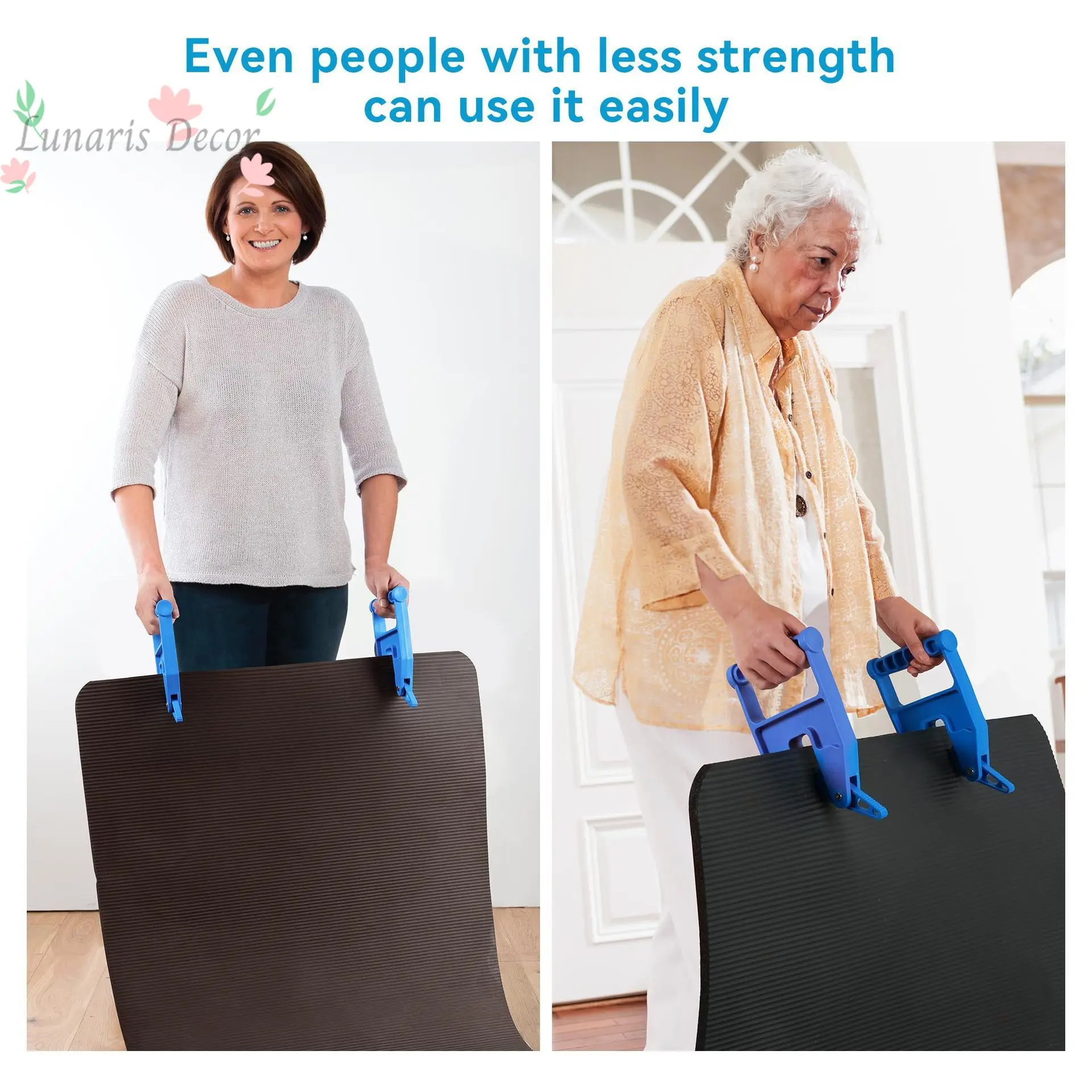 2pcs Home and daily use personalized creative plastic essentials: labor-saving, non-dirty hand mat disposal clips