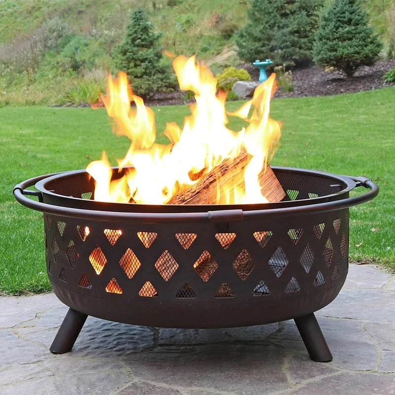

Sky heating Outdoor charcoal stove Villa courtyard BBQ grill shelf