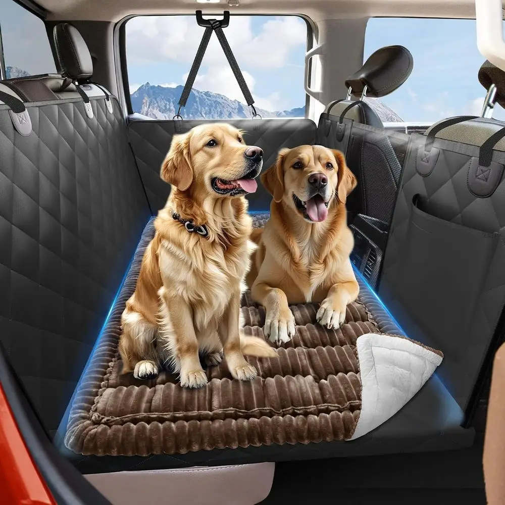 Extra Large Quilted Non-Slip Pet Mat for Car Back Seat, 59x27.5, Washable & Extendable