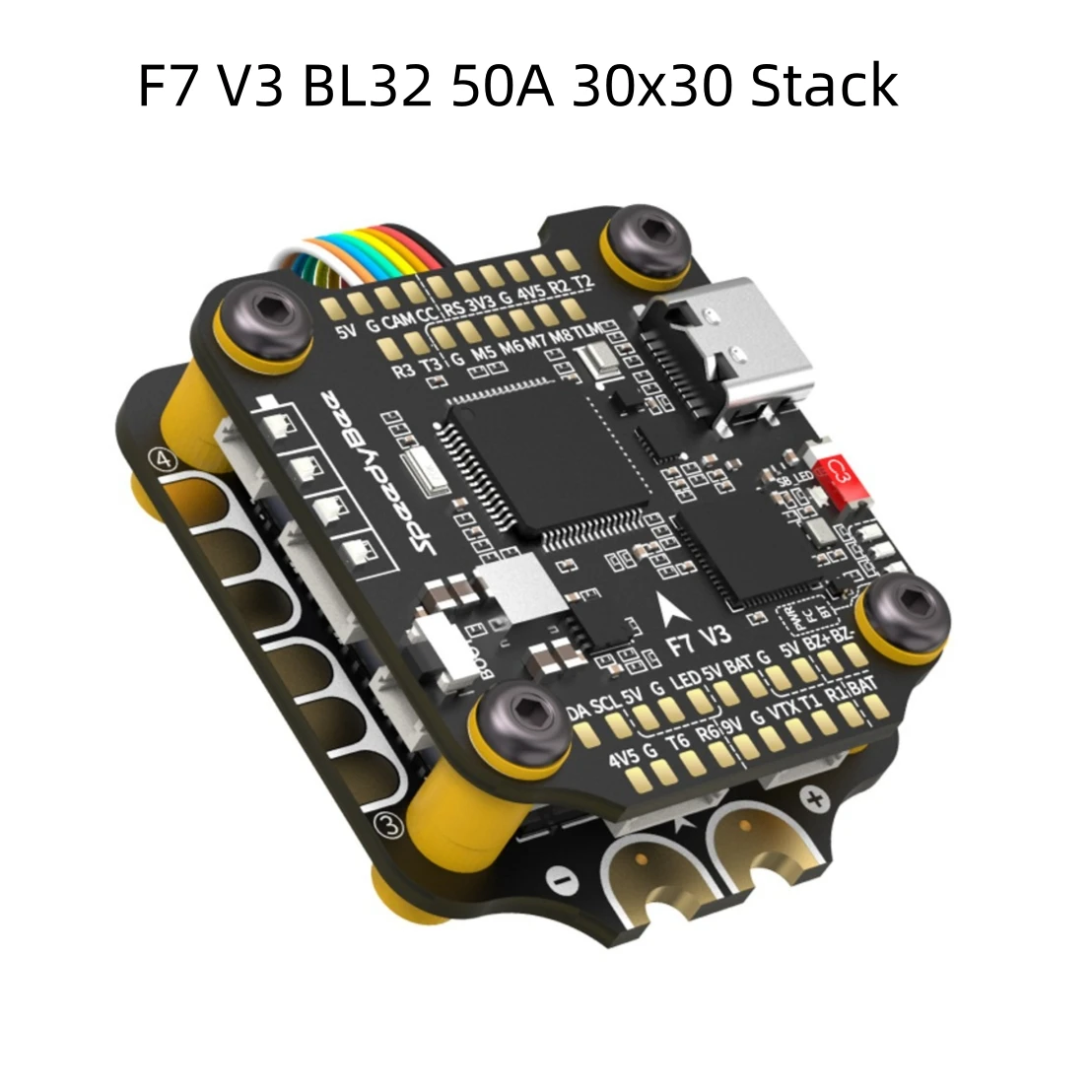 

SpeedyBee F7 V3 50A FC и ESC Stack 30x30 мм Профессиональные высокопроизводительные контроллеры полета для гоночного дрона FPV