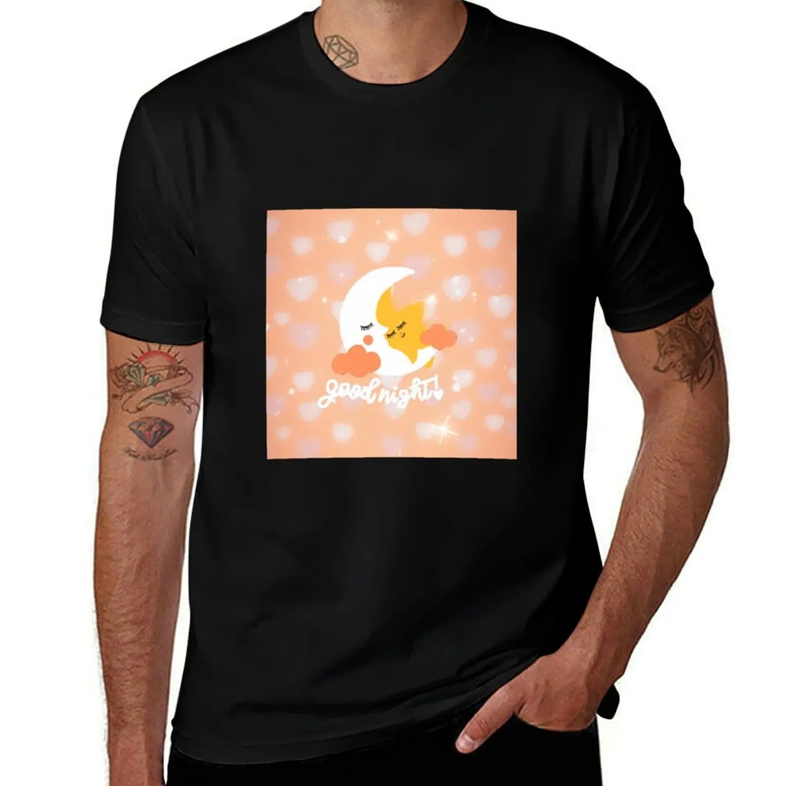 

Good night T-Shirt custom t shirt Luxury man cotton graphic tees mens graphic t-shirts