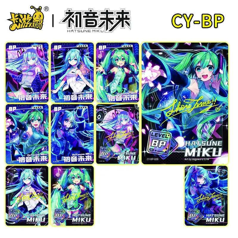 

Kayou New Hatsune Miku Genuine Bp-Series Audio-Visual Cards Boil Stamping Shiny Collectible Cards Cartoon Toys Christmas Gifts