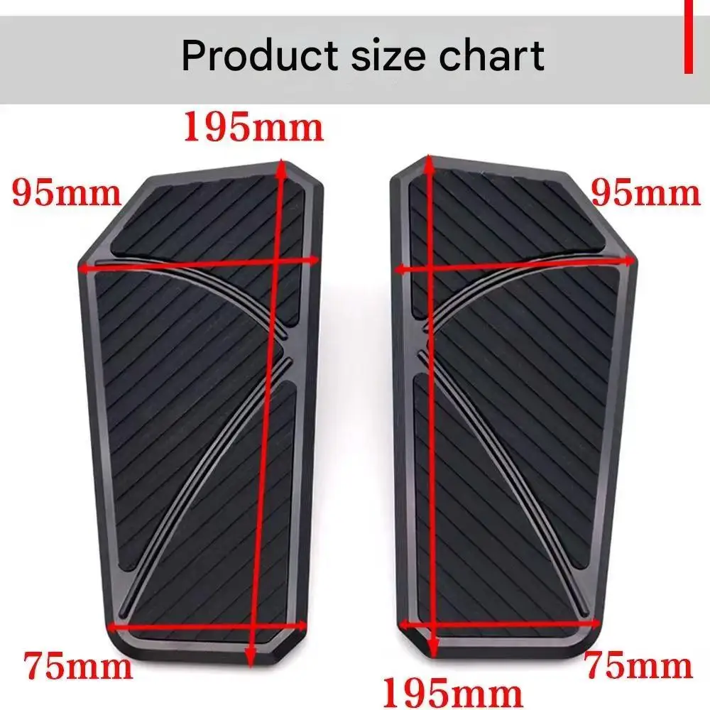 For QJMotor AK628 Modified Enlarged Foot Pegs Retro Widened Footrest Non-drill Direct Install Accessories