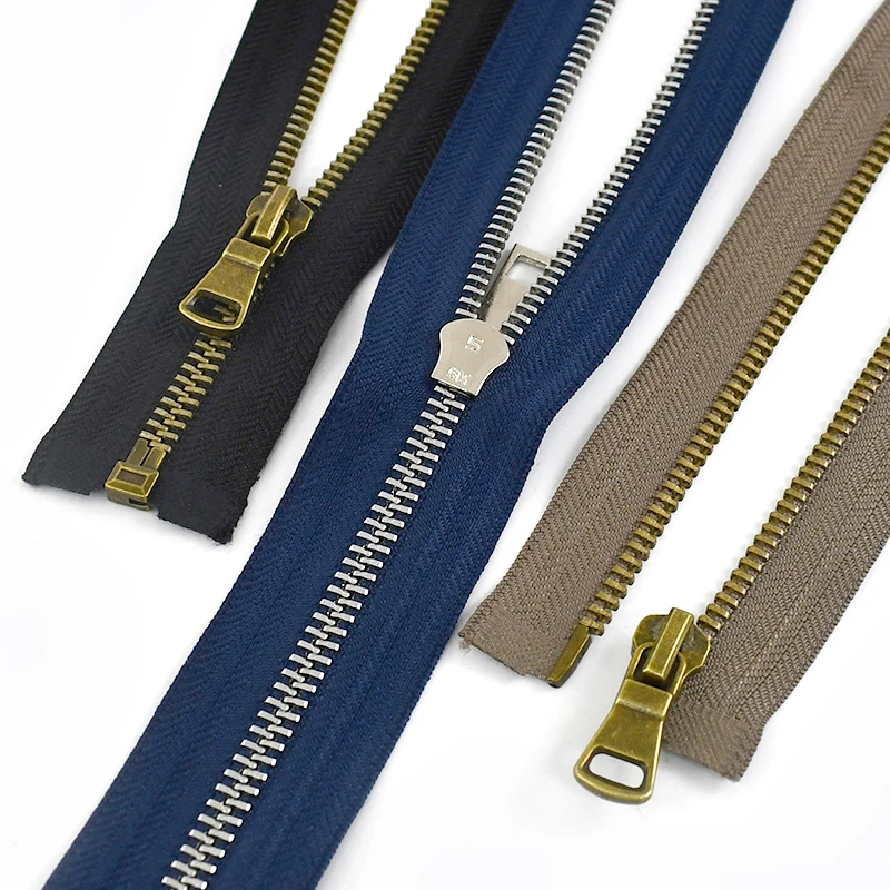 2 قطعة 5 #   مفتوحة نهاية سستة 40/50/60/70/80 سنتيمتر سحابات معدنية لإغلاق الخياطة البريدي الملابس سترة انفصال السحابات خياط اكسسوارات