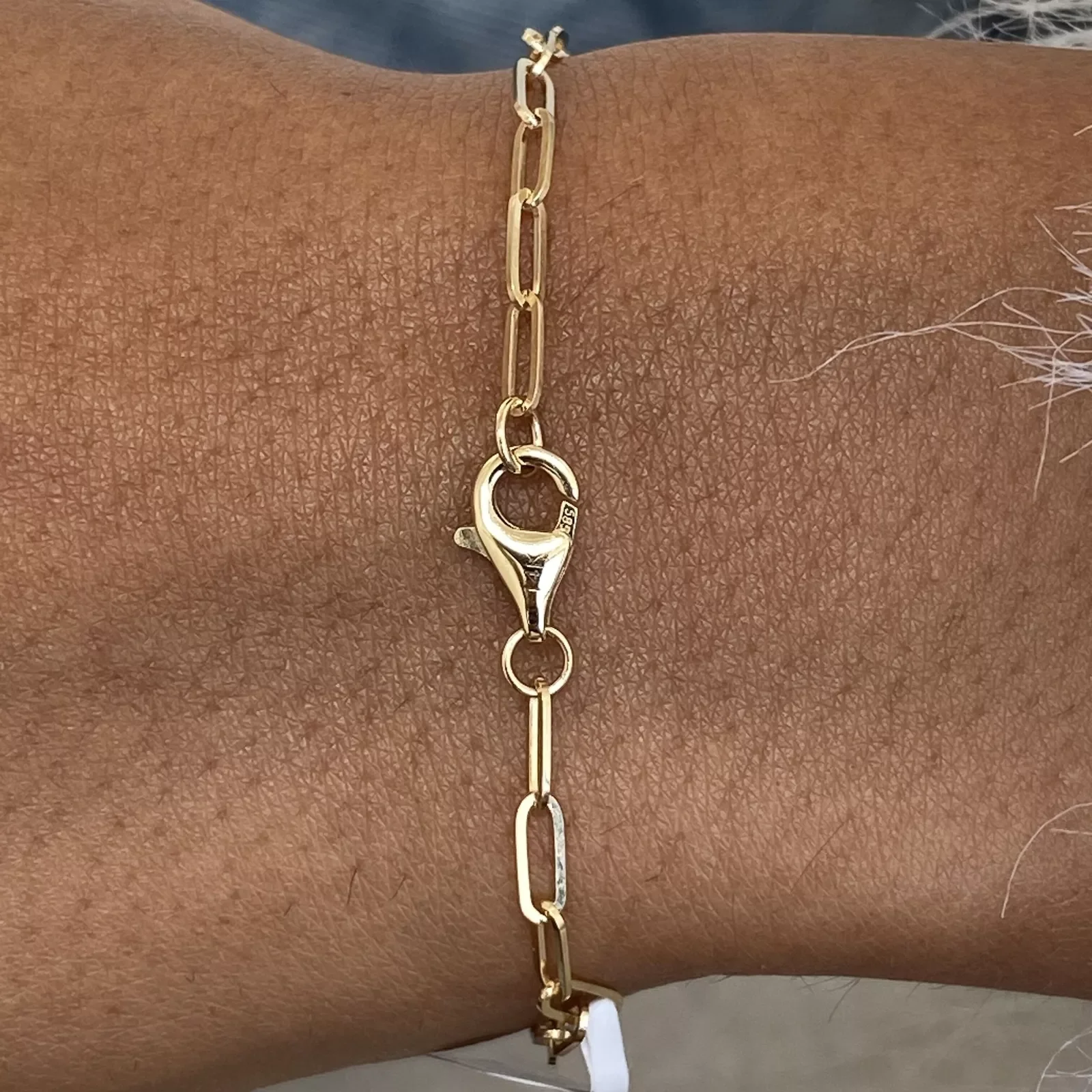 14K Yellow Gold Chain Bracelet Emerald Cut CVD HPHT Lab-Created Diamond 14pcs 1.79ctw EF Color VS-VVS Wedding Bracelet For Women