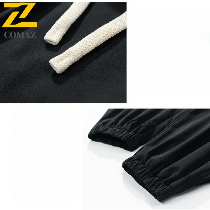 Brand Sweatpants 2025 Men's Autumn New Trend Jogger Training Trousers Outdoor Camping Adventure Thin And Loose Casual Pants